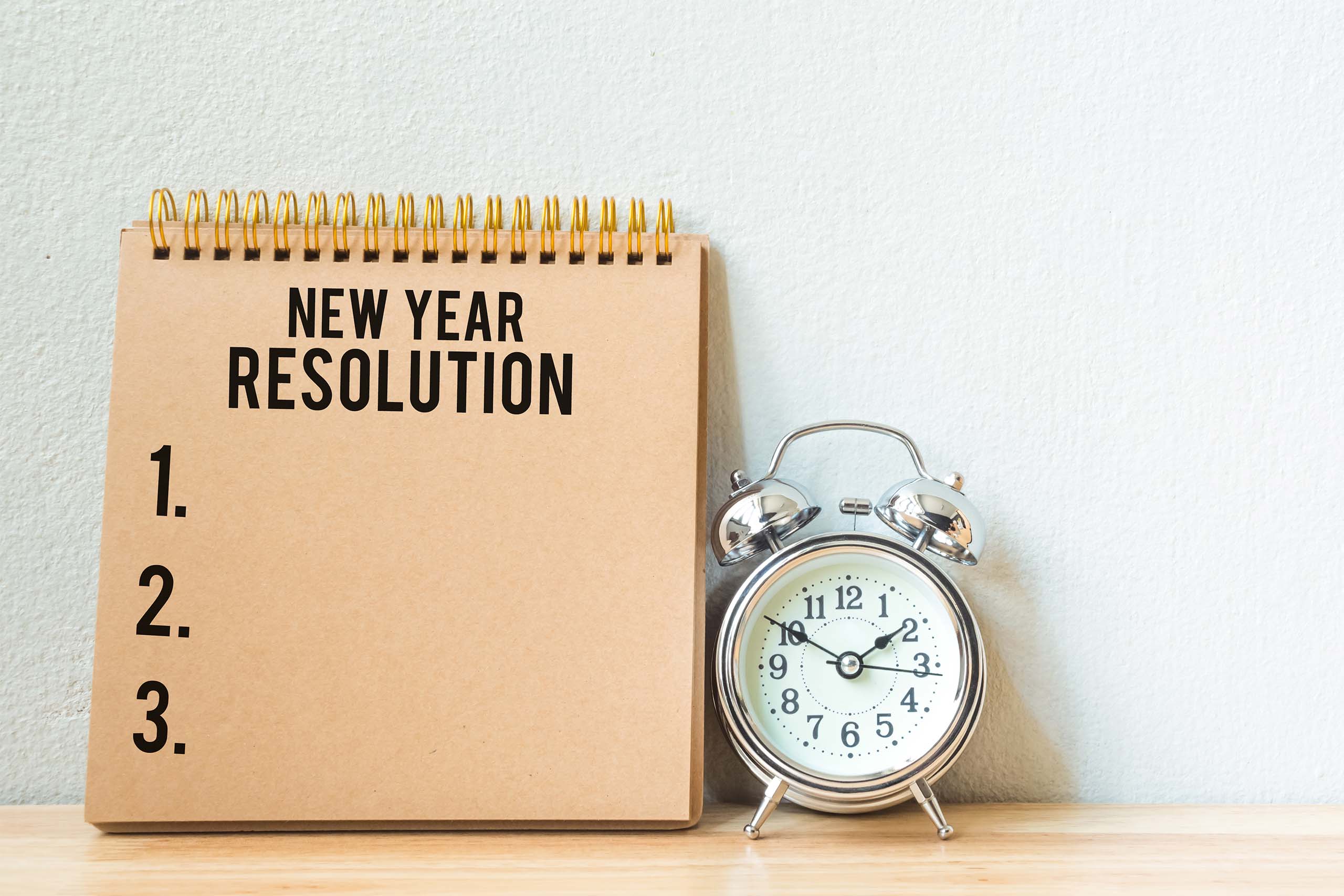 New Year's resolution list